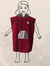 Kinder Poncho Bio-Frotte 4-8 Jahre Zeachild