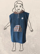 Kinder Poncho Bio-Frotte 4-8 Jahre Zeachild