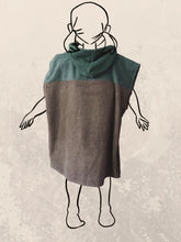 Kinder Poncho Bio-Frotte 4-8 Jahre Zeachild