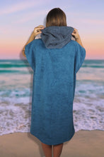 Surfponcho Deep Blue Bio-Frotte - Zeachild  - fair - bio - vegan - organisch - umweltfreundlich