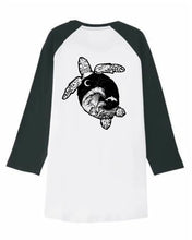 Turtle Baseballshirt Unisex - Zeachild  - fair - bio - vegan - organisch - umweltfreundlich