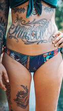 Tropical bikini bottoms with bow - recycled