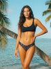 Abstrakt Bikinihose V-Schnitt - recycelt