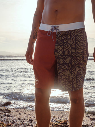 Rusty Ethno Boardshort - recycled - Zeachild - fair - bio - vegan - organic - eco-friendly