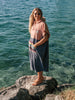 Surf poncho Sunset Bloom organic terry cloth - Limited Edition