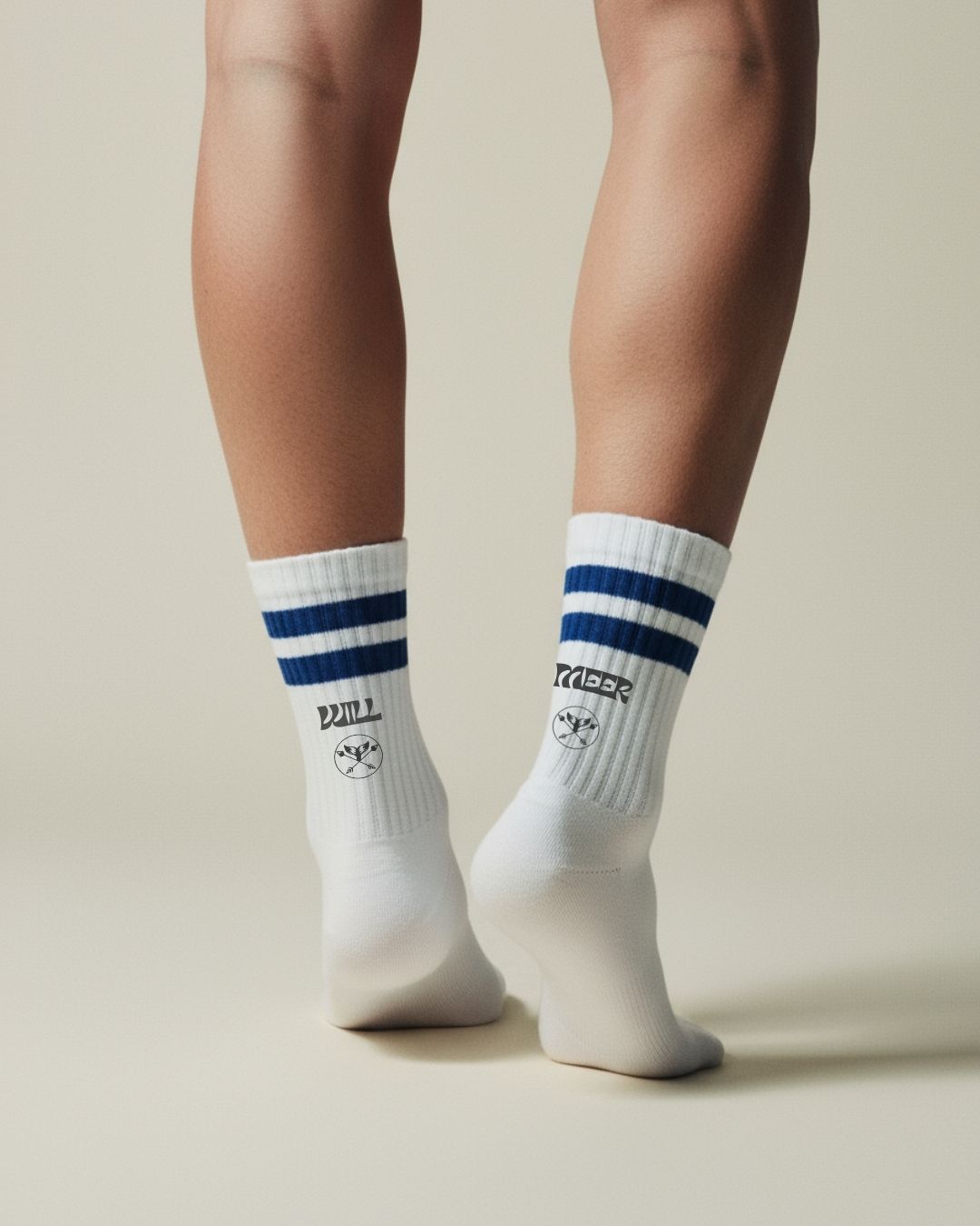 Will Meer - Sportsocken gestreift in navyblau - weiß