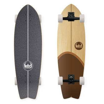 WAU Surfskate "Mocca" - Handmade in Germany