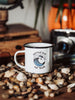 Spread Love Coffeemug  - Emaille Tasse - Zeachild  - fair - bio - vegan - organisch - umweltfreundlich