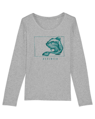 Whale Longsleeve Ladies - Zeachild - fair - bio - vegan - organic - environmentally friendly